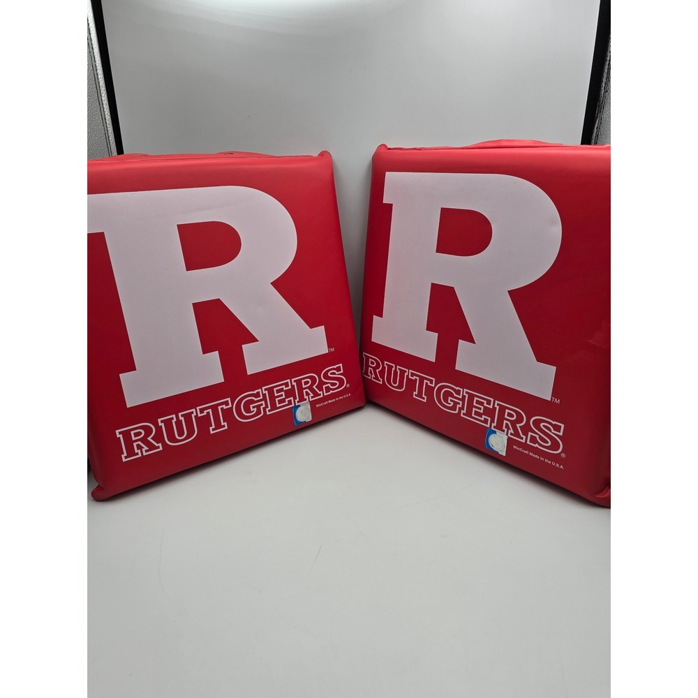 WinCraft Rutgers Stadium Seat Cushion Set of 2 Red NCAA Scarlet Knights